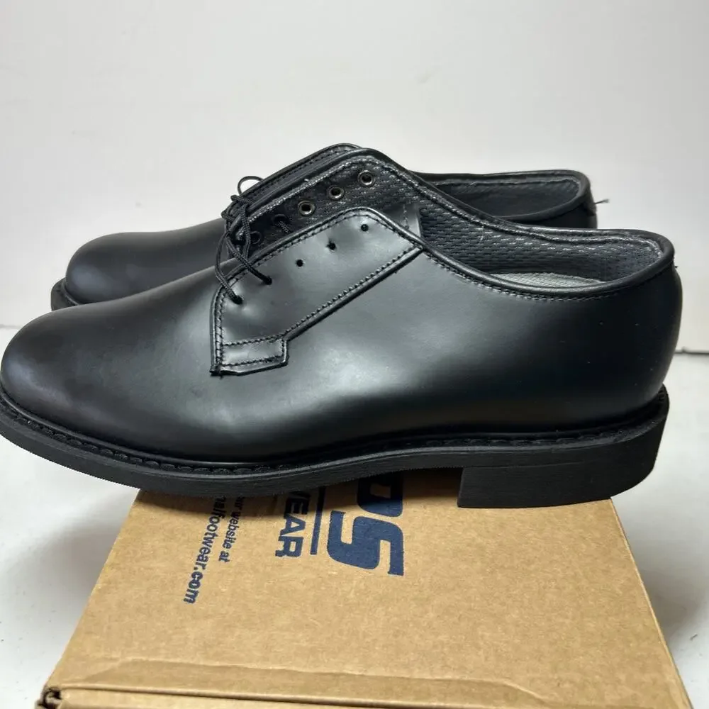 Black Leather, Capps Airlite Uniform Footwear- Size 7.5E DLA-TROOP SUPPORT